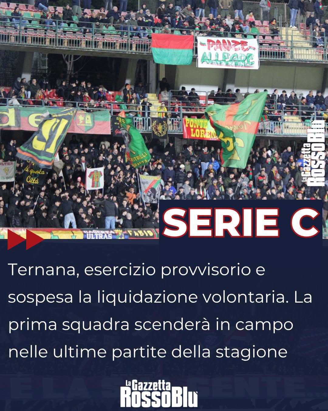 TERNANA 🔍

Esercizio provvisorio per la Ternana, sospesa la liquidazione volontaria: la prima squadra rossoverde sarà in campo nelle ultime partite della stagione (campionato e play off)

#ternana #seriec #gironeb #legapro #grb #lagazzettarossoblù