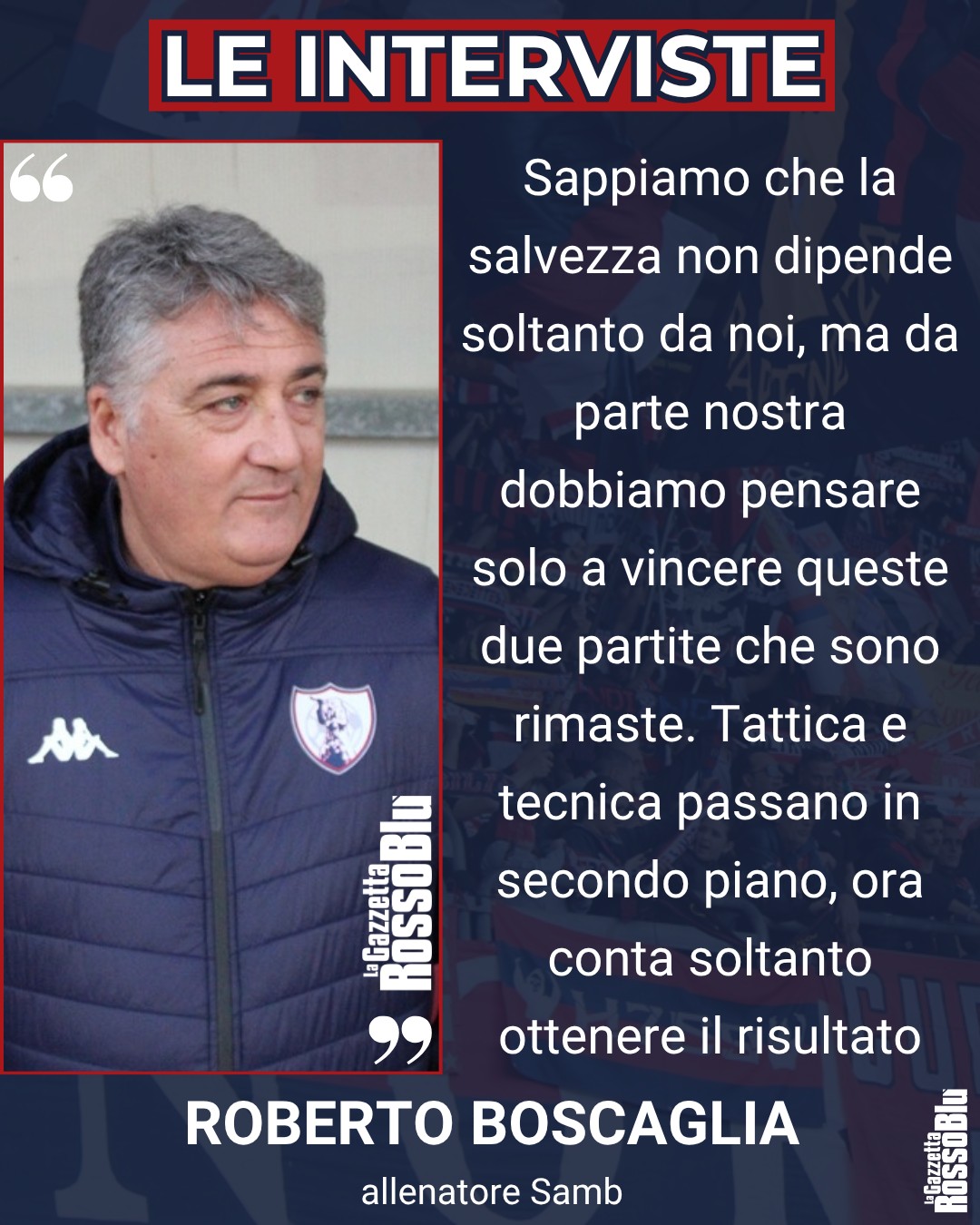 MISTER 🎙

@u.s.sambenedettese 🔴🔵, le parole di mister Roberto Boscaglia prima della sfida col Pontedera 🏟

#sampon #sambpontedera #robertoboscaglia #boscaglia #grb #gazzettarossoblù #samb #sambenedettese #instagol #instafootball #lagazzettarossoblù #calcio #rossoblù #seriec #gironeb #legapro #seriecskywifi