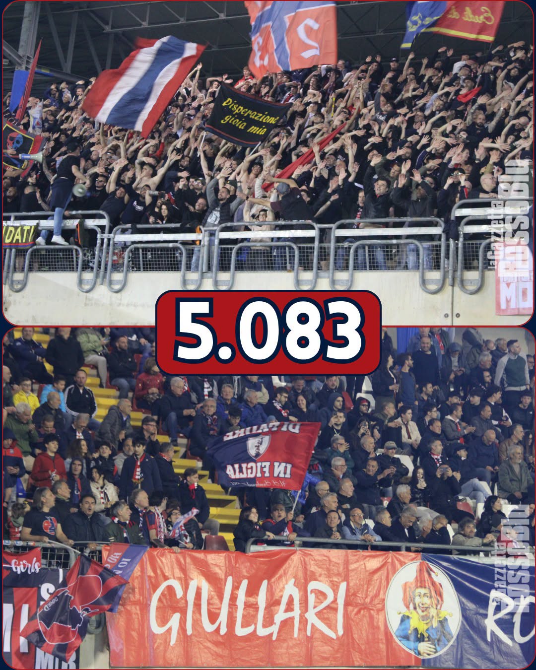 5⃣0⃣8⃣3⃣

Sono stati più di 5.000 gli spettatori presenti ieri al Riviera delle Palme 🏟 per la partita tra @u.s.sambenedettese 🔴🔵 e Pontedera

#sambpontedera #sampon #stadiorivieradellepalme #rivieradellepalme #grb #gazzettarossoblù #samb #sambenedettese #instagol #instafootball #lagazzettarossoblù #calcio #rossoblù #seriec #gironeb #legapro #seriecskywifi