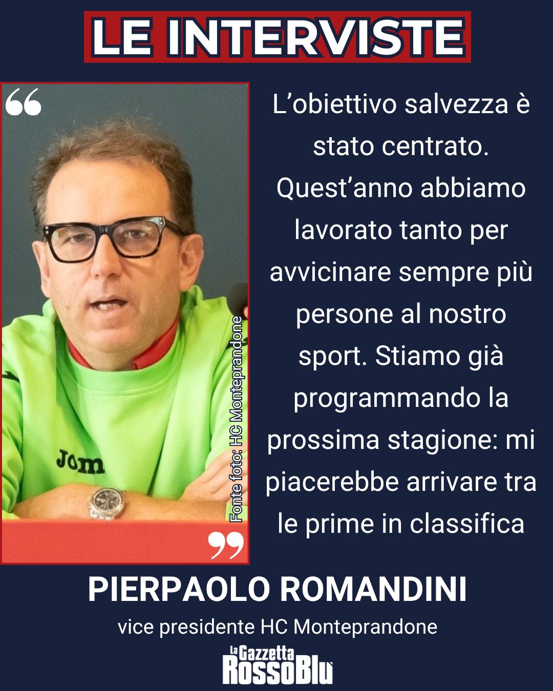 PALLAMANO 🤾‍♂

@hc_monteprandone, le parole del vice presidente Pierpaolo Romandini 🎙

#pierpaoloromandini #romandini #pallamano #handball #serieasilver #pallamanomonteprandone #hcmonteprandone #monteprandone #grb #lagazzettarossoblù