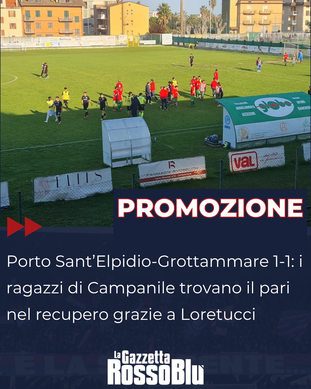 PROMOZIONE ⚽

Il @grottammarecalcio ⚪🔵 acciuffa nel finale un pareggio importantissimo in casa del Porto Sant'Elpidio 🏟

#portosantelpidiogrottammare #pse #portosantelpidio #portosantelpidiocalcio #calcio #marche #promozione #gironeb #grottammare #grottammarecalcio #grb #lagazzettarossoblù