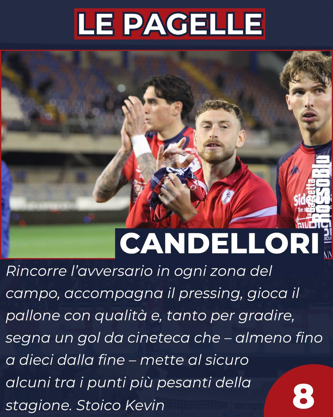 KEV IL GUERRIERO ⚔

@u.s.sambenedettese 🔴🔵, @kevin_candellori_ ancora una volta tra i migliori in campo 🔝, non solo per lo splendido gol del momentaneo 2-0 col Pontedera 🎯

#kevincandellori #candellori #sambpontedera #sampon #grb #gazzettarossoblù #samb #sambenedettese #instagol #instafootball #lagazzettarossoblù #calcio #rossoblù #seriec #gironeb #legapro #seriecskywifi