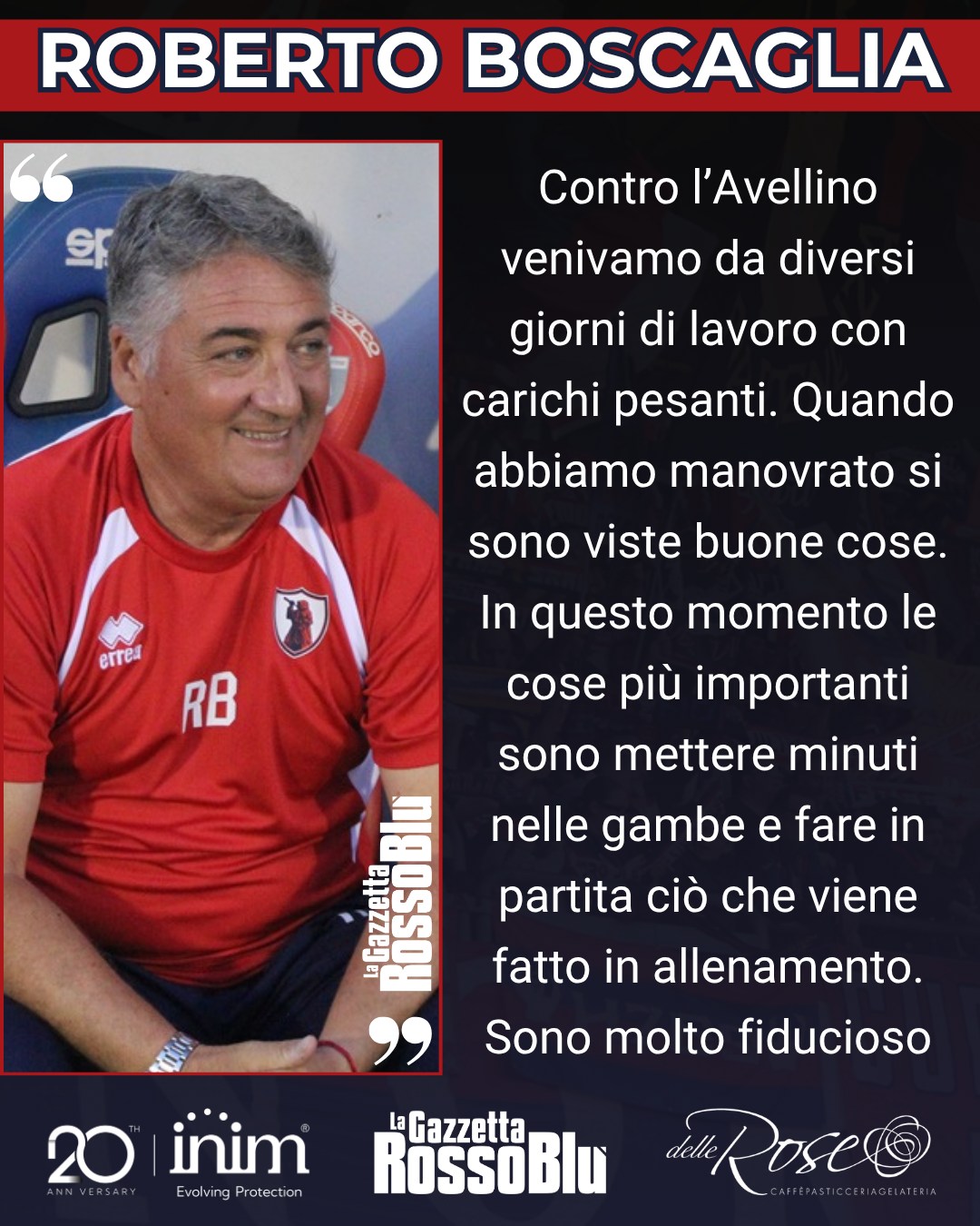 MISTER 🎙

@u.s.sambenedettese 🔴🔵, le parole di mister Roberto Boscaglia dopo il buon test col Frosinone 🏟

#robertoboscaglia #frosam #frosinonesamb #grb #gazzettarossoblù #samb #sambenedettese #lagazzettarossoblù