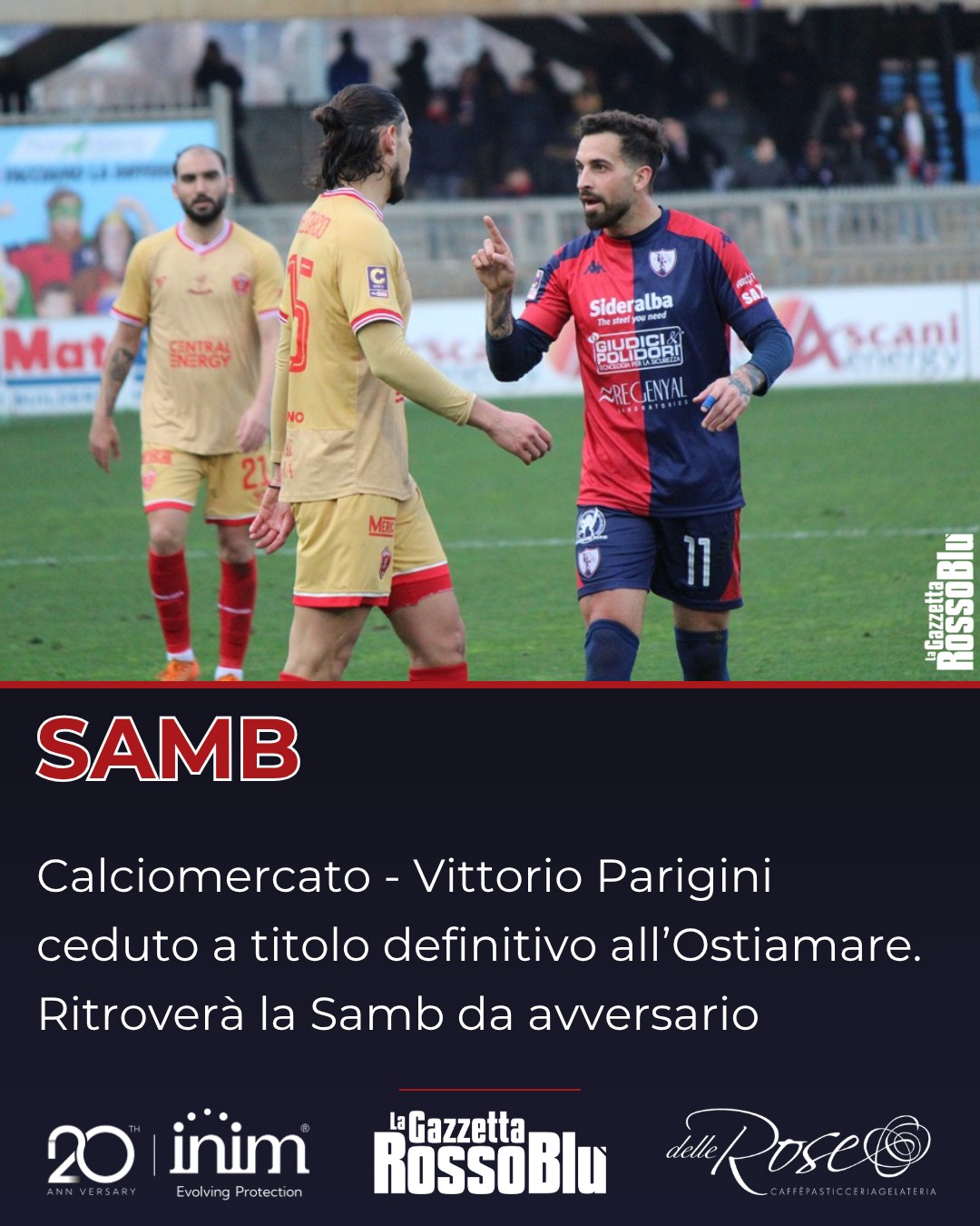 CALCIOMERCATO ⚽️💰

Altra uscita ↪ per l'@u.s.sambenedettese 🔴🔵: Vittorio Parigini ceduto a titolo definitivo all'Ostiamare

#vittorioparigini #ostiamare #calciomercato #grb #gazzettarossoblù #samb #sambenedettese #lagazzettarossoblù #calcio #seriec #gironeb #legapro #seriecskywifi
