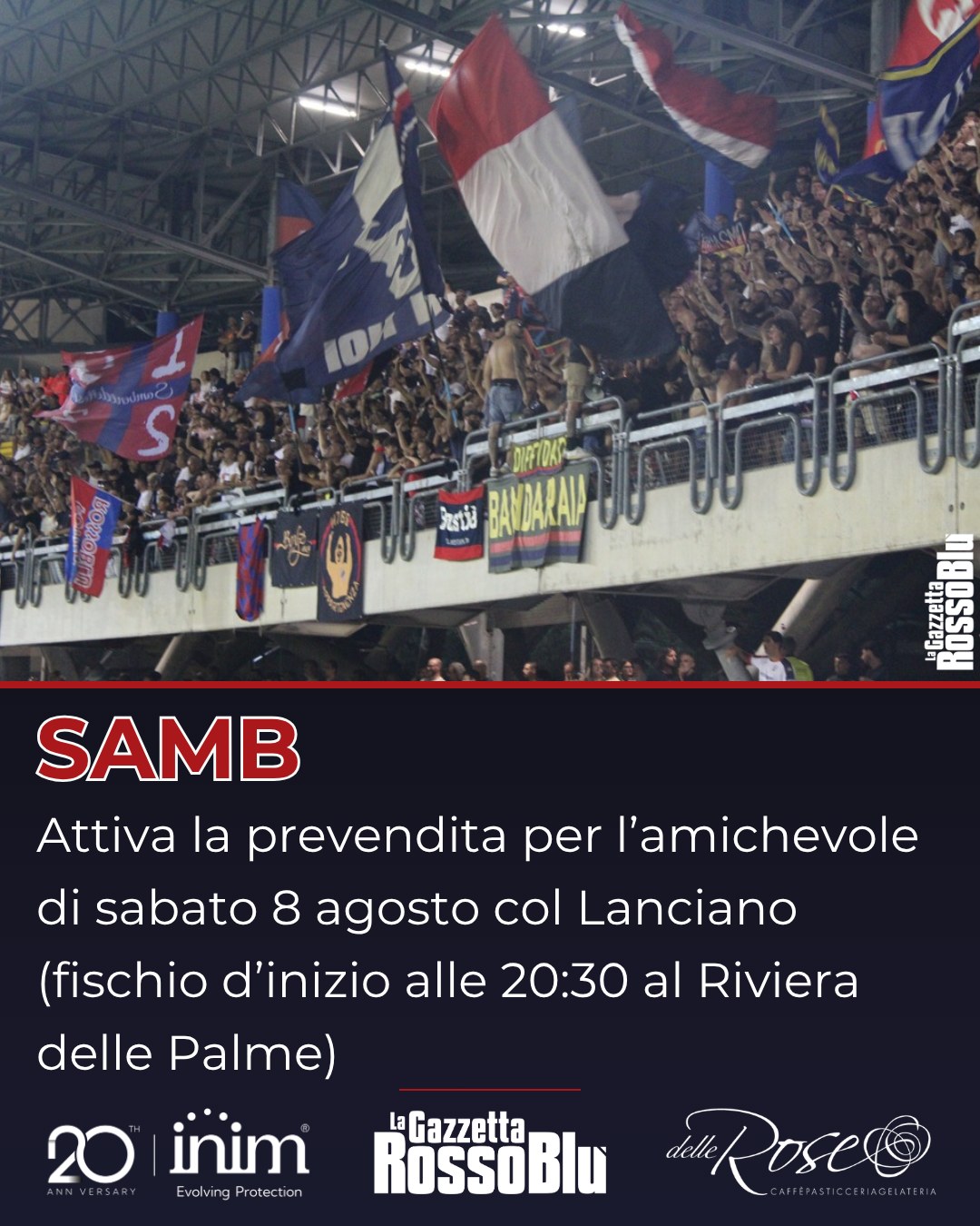 PREVENDITA 🎫

@u.s.sambenedettese 🔴🔵, attiva da stamattina la prevendita per l'amichevole di sabato col Lanciano 🏟

#samlan #samblanciano #prevendita #stadiorivieradellepalme #grb #gazzettarossoblù #samb #sambenedettese #lagazzettarossoblù #calcio #seriec #gironeb #legapro #seriecskywifi