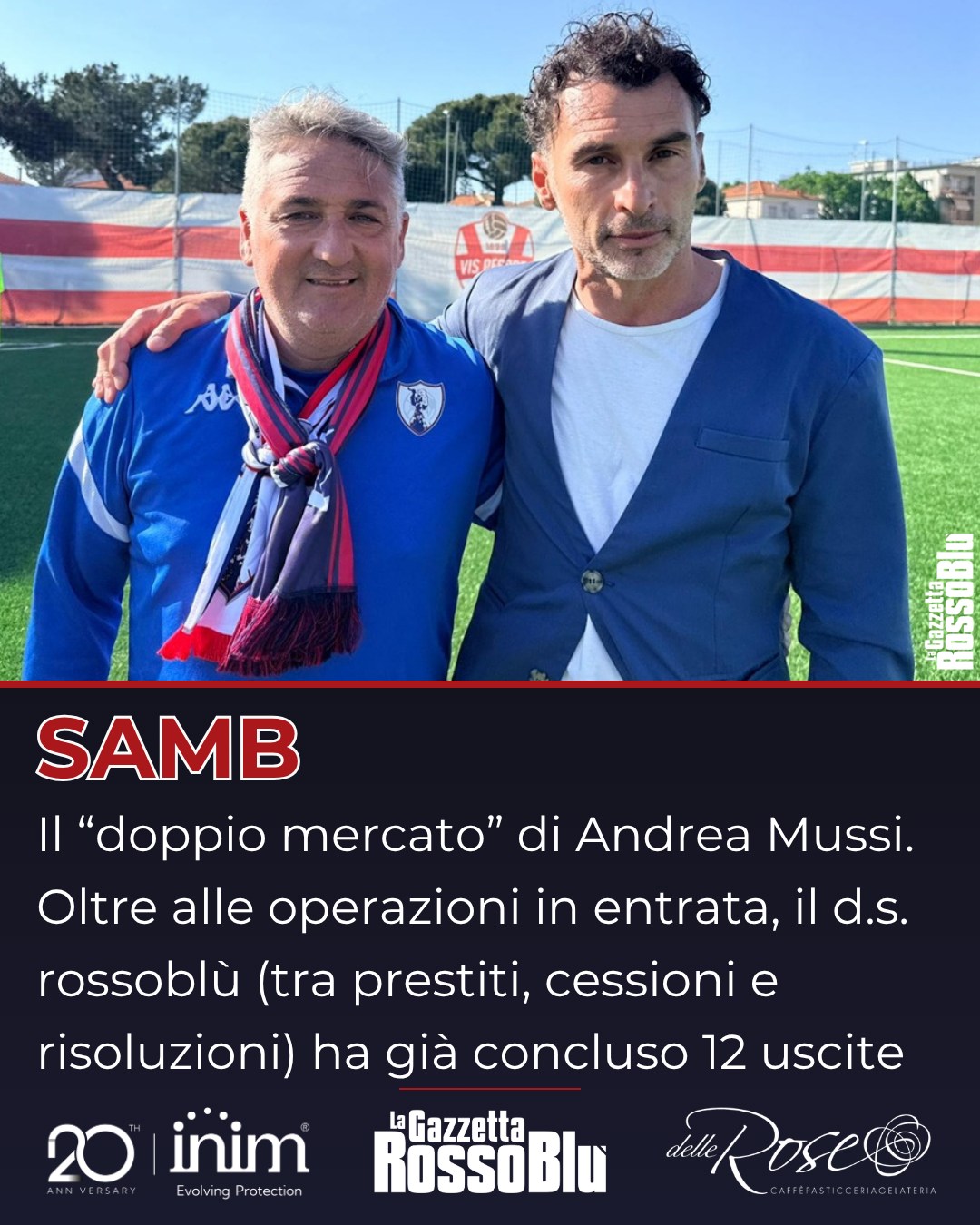 FOCUS 🔎

Per adattare la rosa alle esigenze del mister Roberto Boscaglia, il d.s. dell'@u.s.sambenedettese 🔴🔵 Andrea Mussi ha condotto finora una sessione di calciomercato molto intensa

Oltre a quelli in entrata (che non sono finiti), sono già stati conclusi 12 movimenti in uscita ↪ tra prestiti, cessioni a titolo definitivo e risoluzioni del contratto

#andreamussi #calciomercato #robertoboscaglia #grb #gazzettarossoblù #samb #sambenedettese #lagazzettarossoblù #calcio #seriec #gironeb #legapro #seriecskywifi