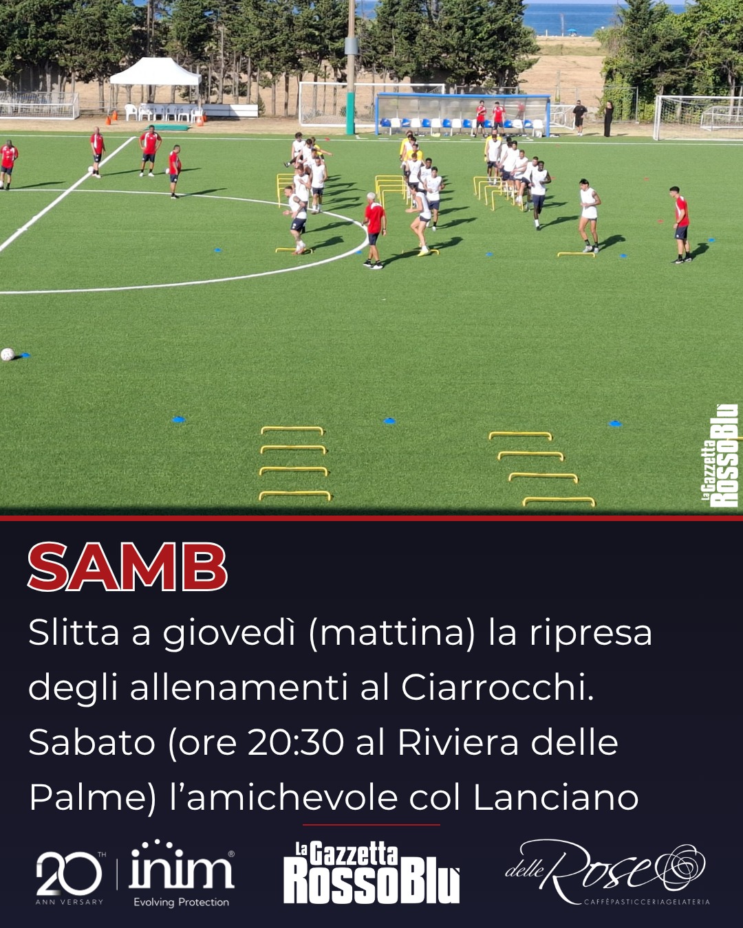 ALLENAMENTI ⚽

Slitta a domani (mattina) la ripresa degli allenamenti dell'@u.s.sambenedettese 🔴🔵

Per i rossoblù il prossimo test sarà quello di sabato alle 20:30 col Lanciano al Riviera delle Palme 🏟, ultima amichevole precampionato

#samlan #samblanciano #grb #gazzettarossoblù #samb #sambenedettese #lagazzettarossoblù #calcio #seriec #gironeb #legapro #seriecskywifi