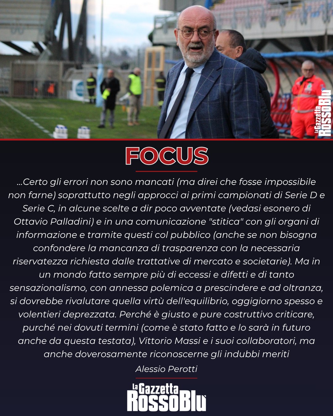 FOCUS 🔎

@u.s.sambenedettese 🔴🔵, il punto di Alessio Perotti ✍🏻

Sul nostro sito (link in bio) trovate l'articolo completo

#vittoriomassi #grb #gazzettarossoblù #samb #sambenedettese #lagazzettarossoblù #calcio #seriec #gironeb #legapro #seriecskywifi