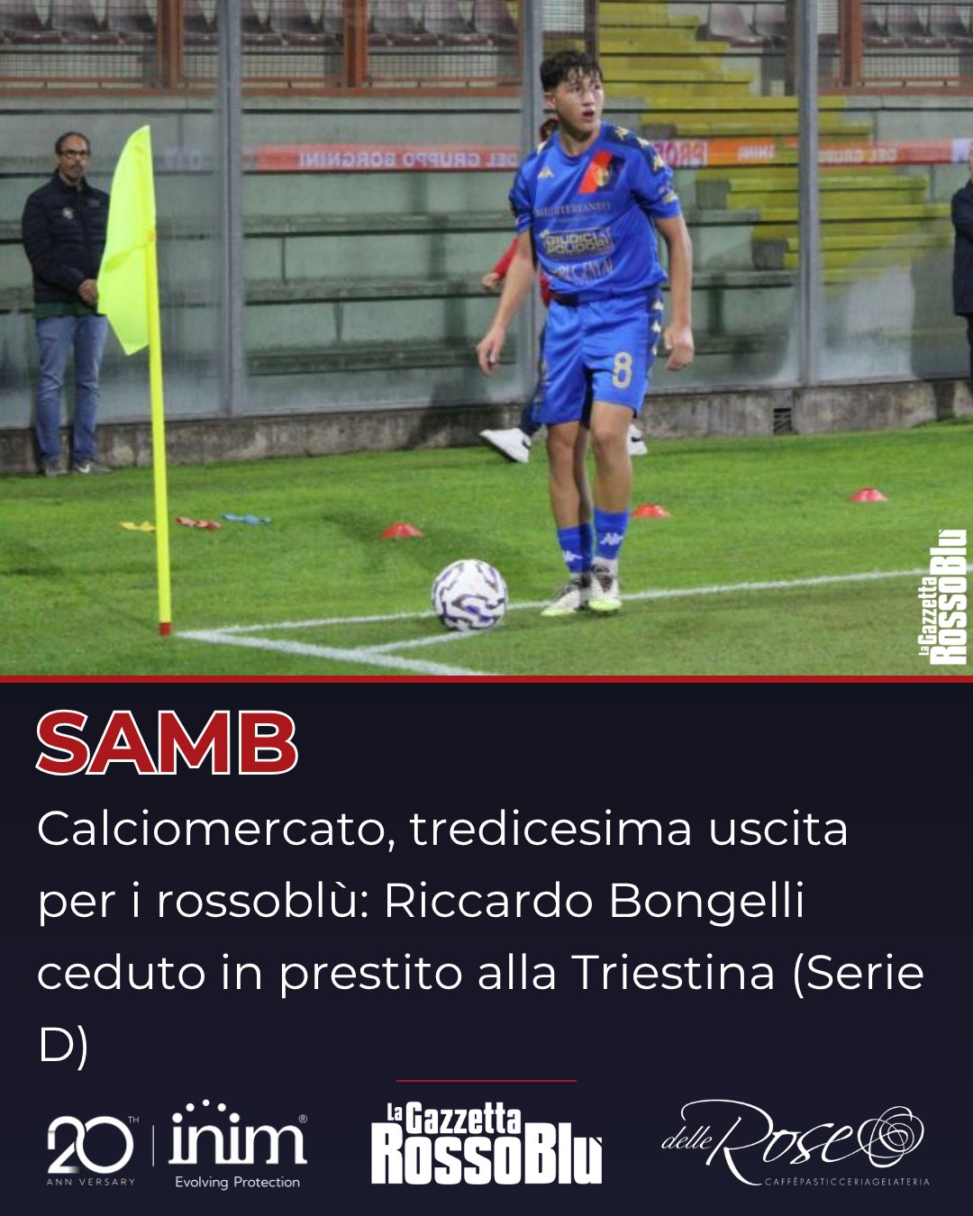 CALCIOMERCATO ⚽🔄

Un'uscita comunicata venerdì scorso dall'@u.s.sambenedettese 🔴🔵: Riccardo Bongelli va in prestito ↪ alla Triestina

#riccardobongelli #triestina #seried #calciomercato #grb #gazzettarossoblù #samb #sambenedettese #lagazzettarossoblù #calcio #seriec #gironeb #legapro #seriecskywifi