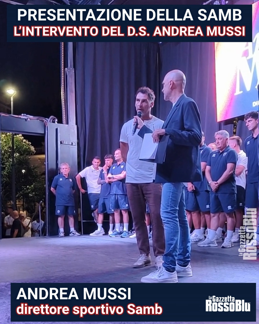 MUSSI 🎙

@u.s.sambenedettese 🔴🔵, l'intervento del direttore sportivo Andrea Mussi nel corso della presentazione di venerdì scorso in piazza Giorgini

#andreamussi #sanbenedetto #sanbenedettodeltronto #sbt #grb #gazzettarossoblù #samb #sambenedettese #lagazzettarossoblù #calcio #seriec #gironeb #legapro #seriecskywifi