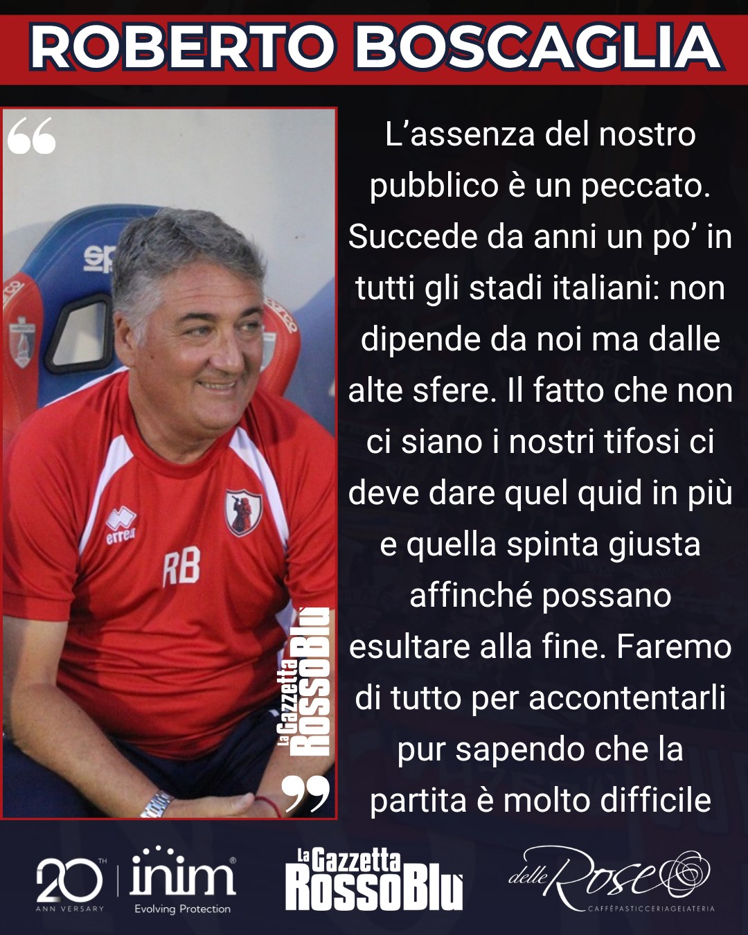 MISTER 🎙

@u.s.sambenedettese 🔴🔵, le parole di mister Roberto Boscaglia sull'assenza dei tifosi rossoblù stasera a Pescara ❌

#robertoboscaglia #pessam #pescarasamb #pescara #coppaitalia #coppaitaliaseriec #grb #gazzettarossoblù #samb #sambenedettese #lagazzettarossoblù #calcio #seriec #gironeb #legapro #seriecskywifi