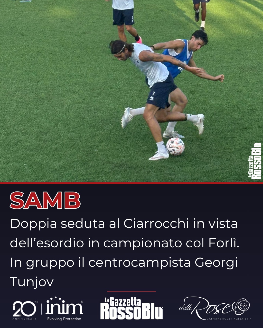 ALLENAMENTO ⚽

L'@u.s.sambenedettese 🔴🔵 continua il suo percorso di avvicinamento all'esordio in campionato 🔜

Oggi doppia seduta al Ciarrocchi 🏟 per i rossoblù di mister Roberto Boscaglia

#grb #gazzettarossoblù #samb #sambenedettese #lagazzettarossoblù #calcio #seriec #gironeb #legapro #seriecskywifi