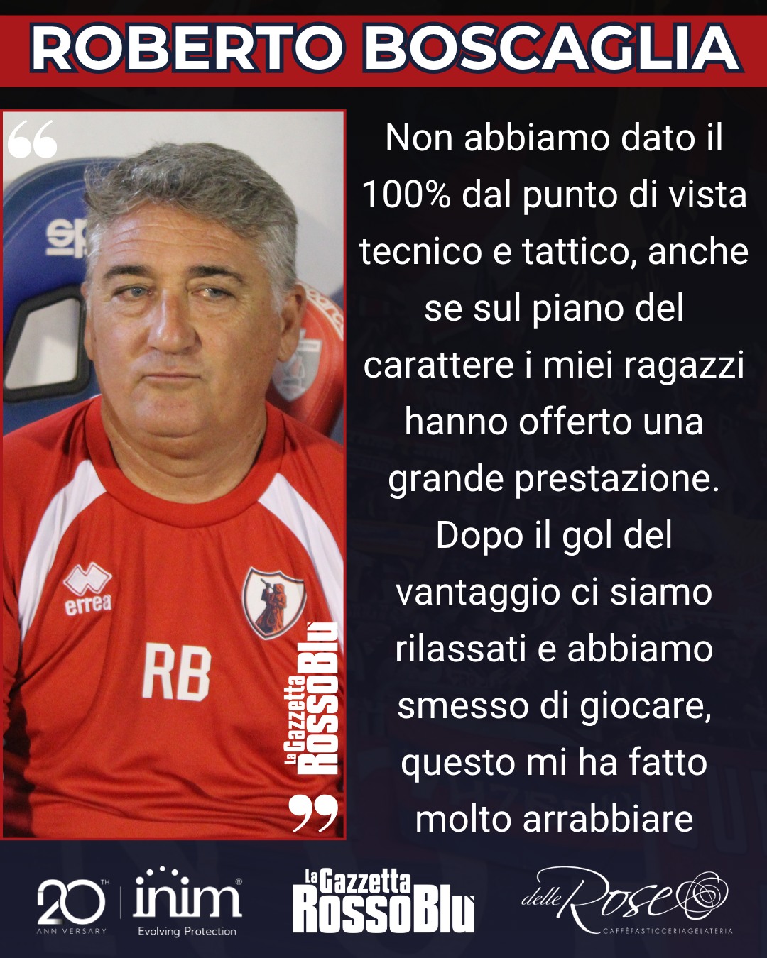 MISTER 🎙

@u.s.sambenedettese 🔴🔵, le parole di mister Roberto Boscaglia dopo il pareggio col Forlì

#samfor #sambforlì #robertoboscaglia #stadiorivieradellepalme #grb #gazzettarossoblù #samb #sambenedettese #lagazzettarossoblù #calcio #seriec #gironeb #legapro #seriecskywifi
