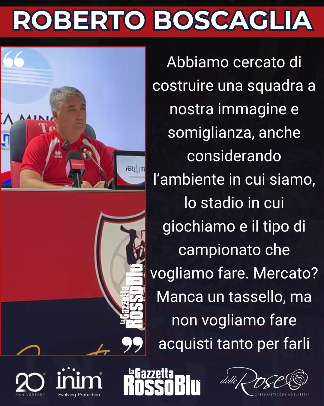 MISTER 🎙

@u.s.sambenedettese 🔴🔵, le parole di mister Boscaglia alla vigilia della partita col Forlì

#robertoboscaglia #samfor #sambforlì #grb #gazzettarossoblù #samb #sambenedettese #lagazzettarossoblù #calcio #seriec #gironeb #legapro #seriecskywifi