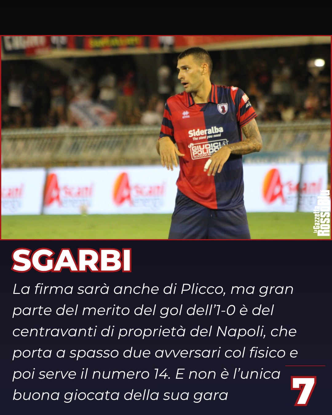 SGARBI ✅

@u.s.sambenedettese 🔴🔵, tra i più positivi di ieri c'è @lorenzosgarbi: suo, tra le altre cose, l'assist per il gol di Plicco 🎯

#lorenzosgarbi #samfor #sambforlì #grb #gazzettarossoblù #samb #sambenedettese #lagazzettarossoblù #calcio #seriec #gironeb #legapro #seriecskywifi