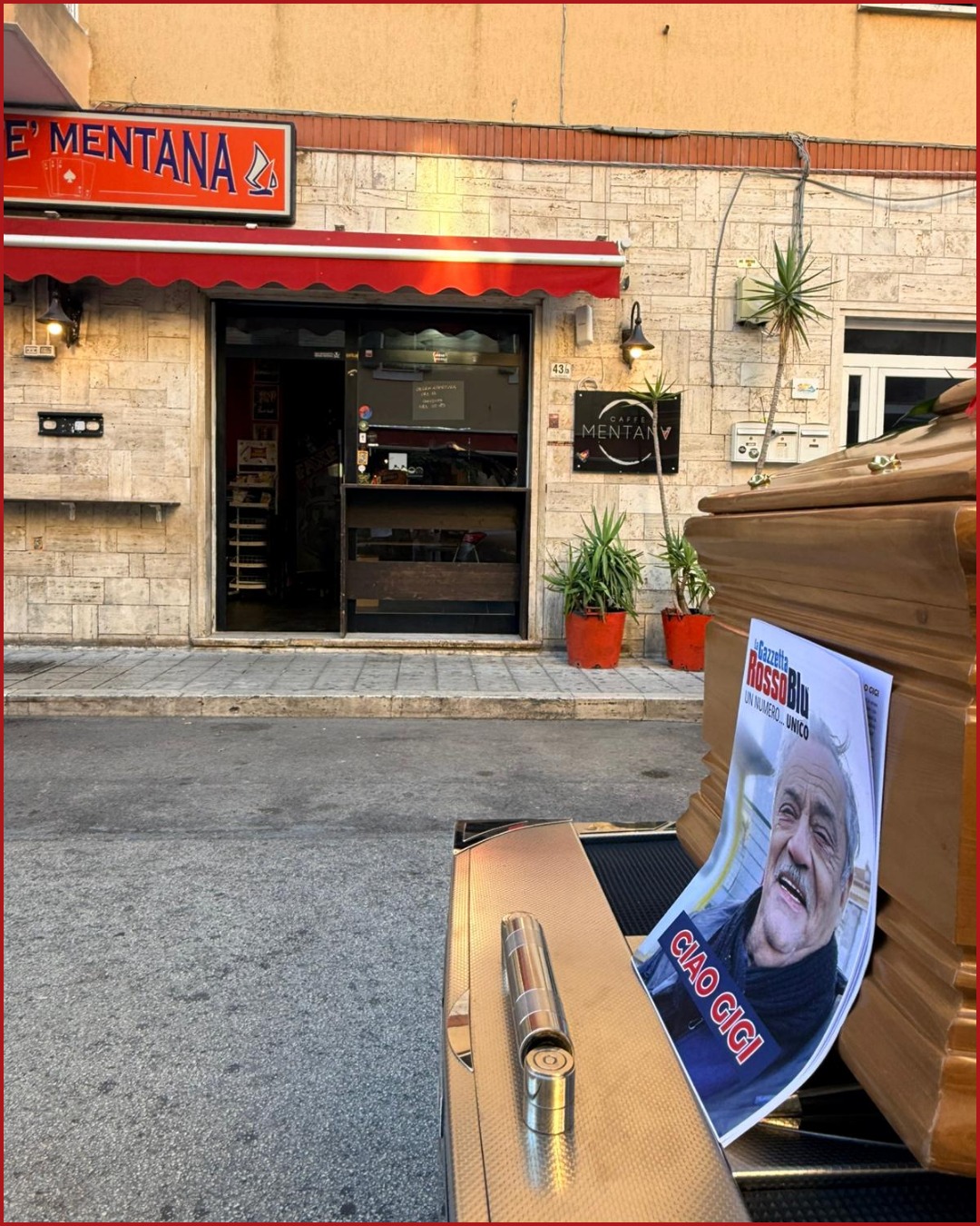 GIGI ♾

Siete stati in tantissimi, ieri, ad accompagnare Gigi negli ultimi chilometri della sua trasferta. Grazie

Gigi ieri è finalmente tornato a casa e nella "sua" casa, l'ex bar Settebello di via Mentana, ha trovato anche il modo di mandare un saluto.

Ciao Gì. E Grazie ancora ad OGNUNO di voi 🙏🏻