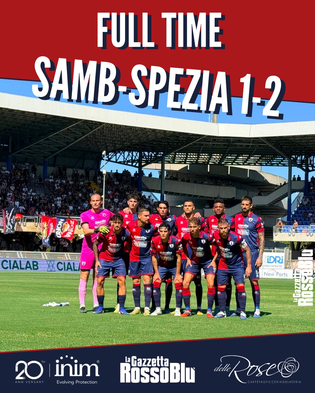 FINITA ❗❗

L'@u.s.sambenedettese 🔴🔵 passa in vantaggio con Sgarbi, ma nel secondo tempo viene rimontata: lo Spezia passa 2-1 al Riviera delle Palme 🏟

#samspe #sambspezia #stadiorivieradellepalme #grb #gazzettarossoblù #samb #sambenedettese #lagazzettarossoblù #calcio #seriec #gironeb #legapro #seriecskywifi