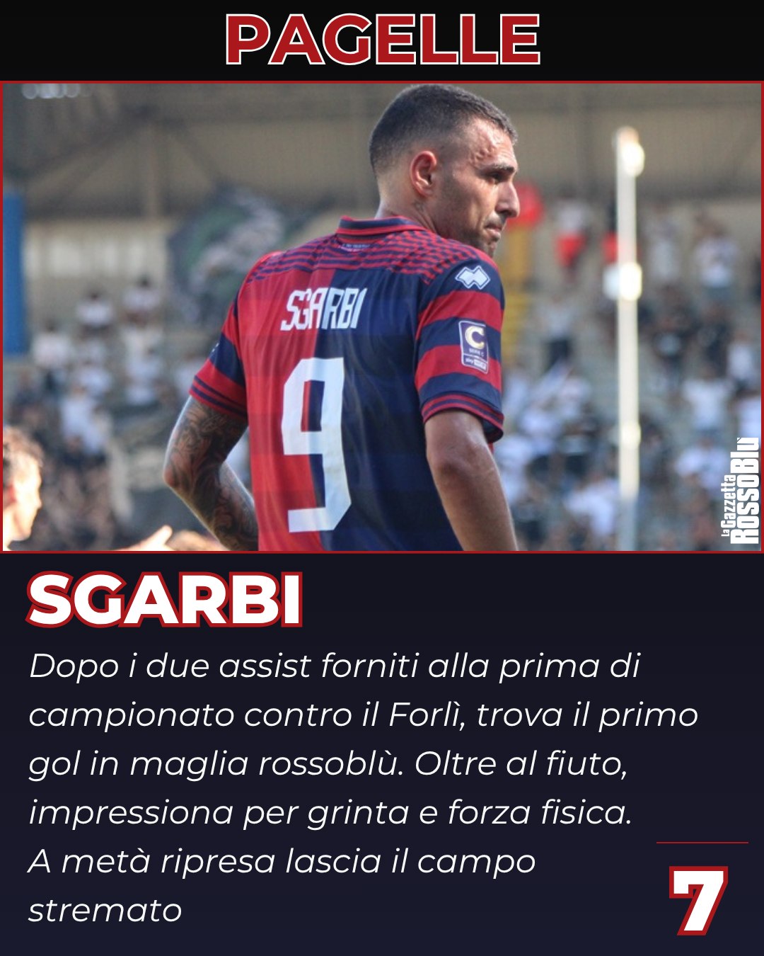 SGARBI 🎯

@u.s.sambenedettese 🔴🔵, @lorenzosgarbi ancora tra i migliori - non solo per il gol - nel match contro lo Spezia

#lorenzosgarbi #samspe #sambspezia #pagelle #grb #gazzettarossoblù #samb #sambenedettese #lagazzettarossoblù #calcio #seriec #gironeb #legapro #seriecskywifi