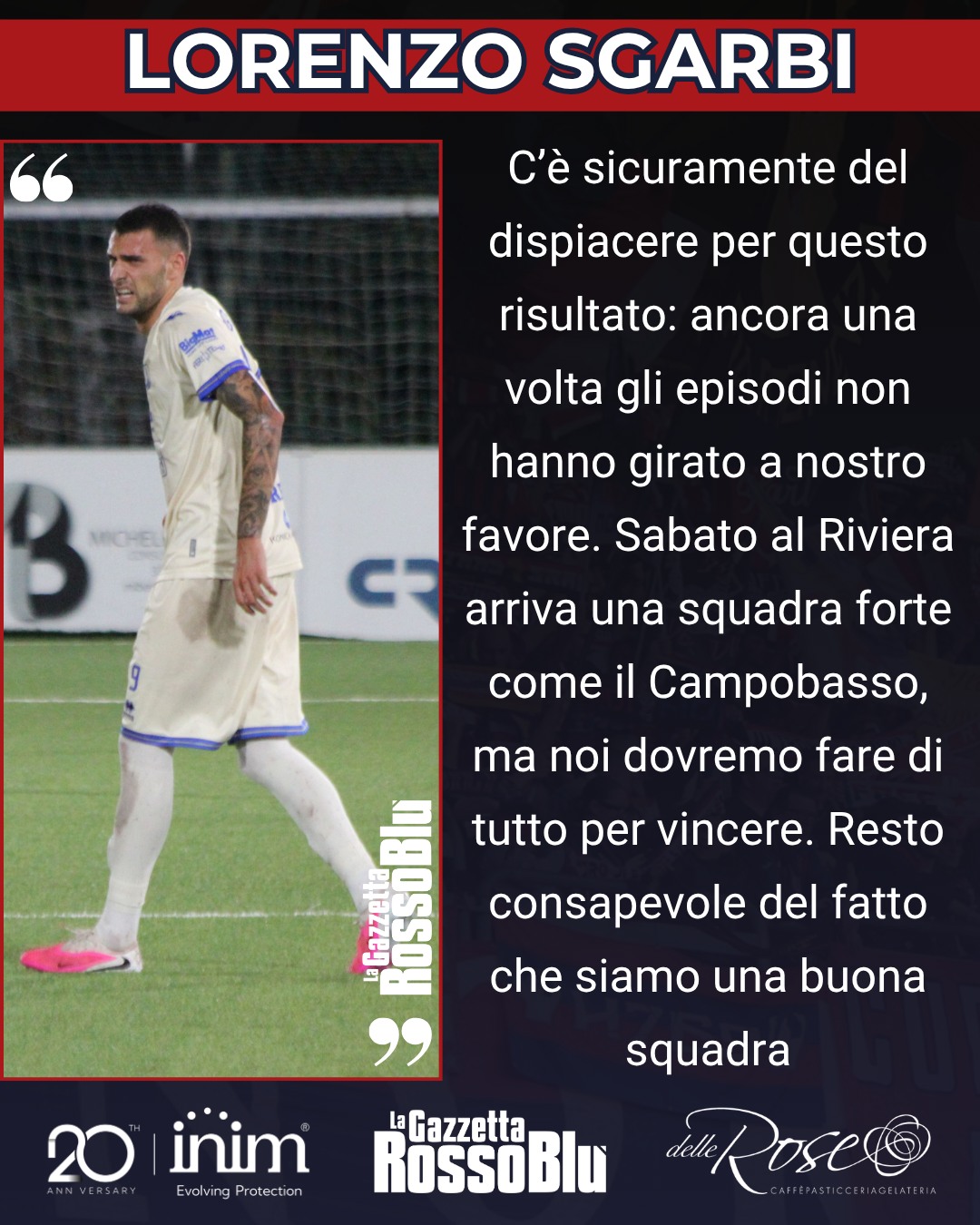 SGARBI 🎙

@u.s.sambenedettese 🔴🔵, le parole di Lorenzo Sgarbi

#lorenzosgarbi #piasam #pianesesamb #grb #gazzettarossoblù #samb #sambenedettese #lagazzettarossoblù #calcio #seriec #gironeb #legapro #seriecskywifi