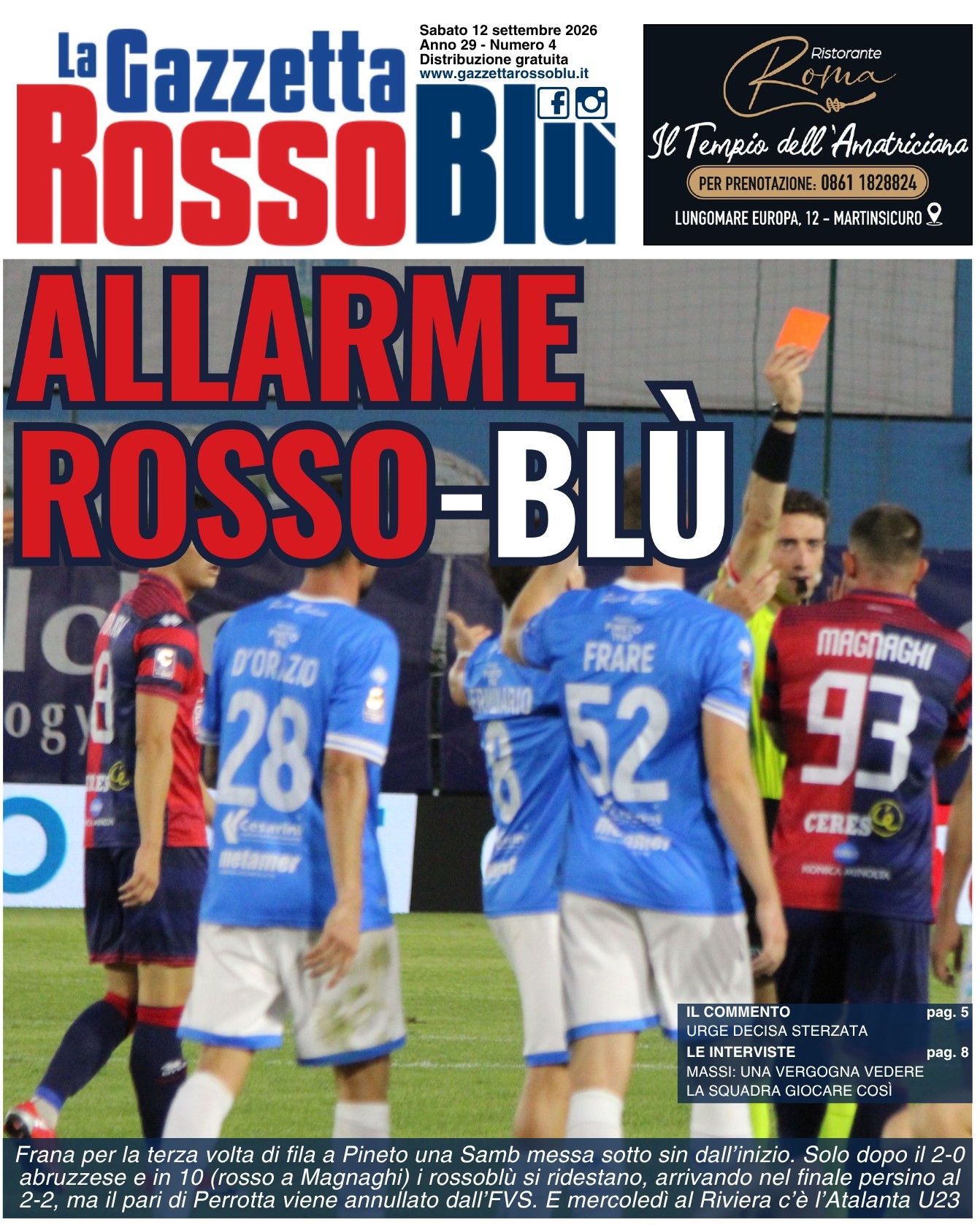 🏟 Pineto-Samb 2-1
📰 La nostra prima pagina

#pinsam #pinetosamb #stadiopavonemariani #primapagina #grb #gazzettarossoblù #samb #sambenedettese #lagazzettarossoblù #calcio #seriec #gironeb #legapro #seriecskywifi
