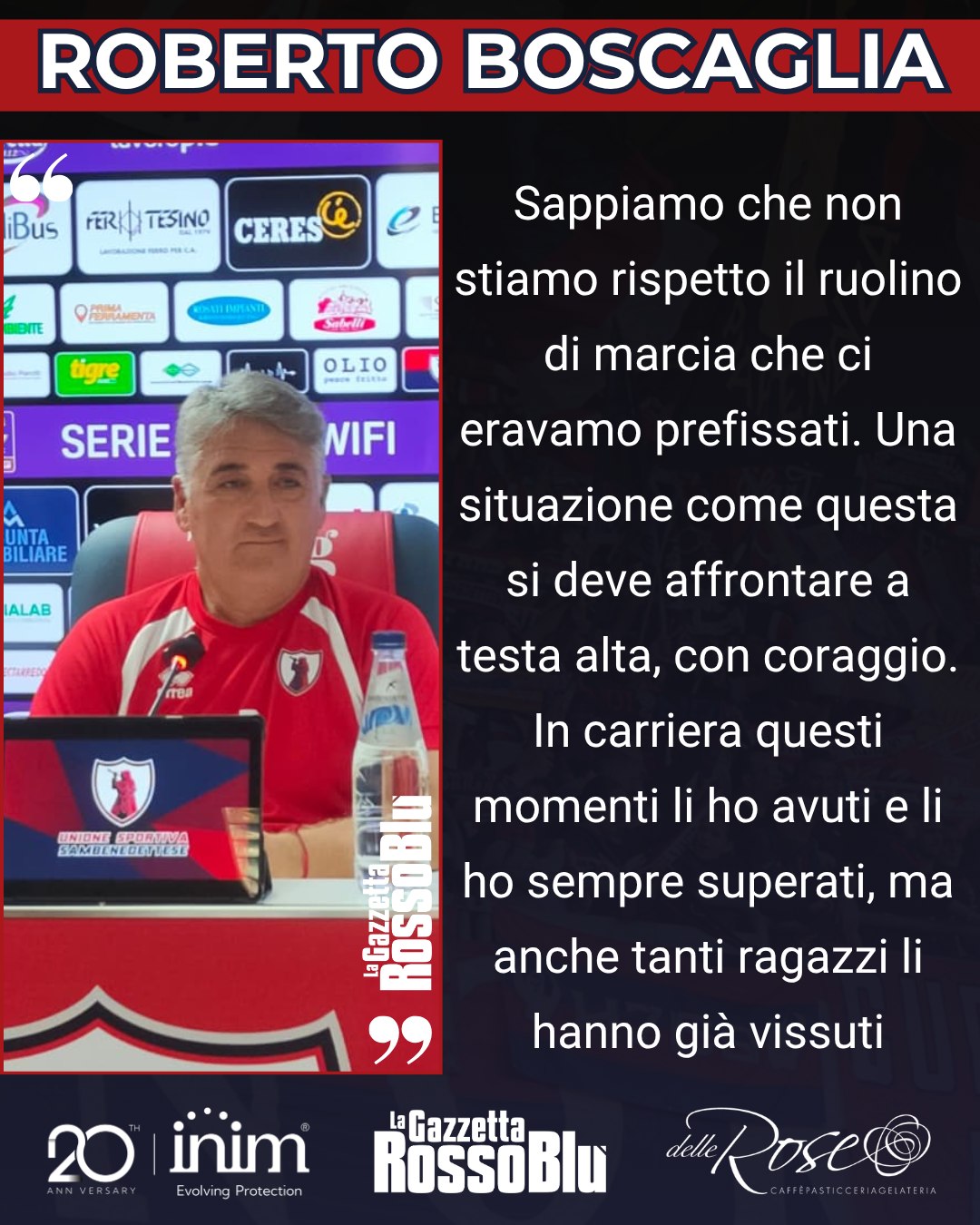 MISTER 🎙

@u.s.sambenedettese 🔴🔵, le parole di Roberto Boscaglia alla vigilia del match con l'Atalanta U23 🏟

#robertoboscaglia #sambatalantau23 #samata #grb #gazzettarossoblù #samb #sambenedettese #lagazzettarossoblù #calcio #seriec #gironeb #legapro #seriecskywifi