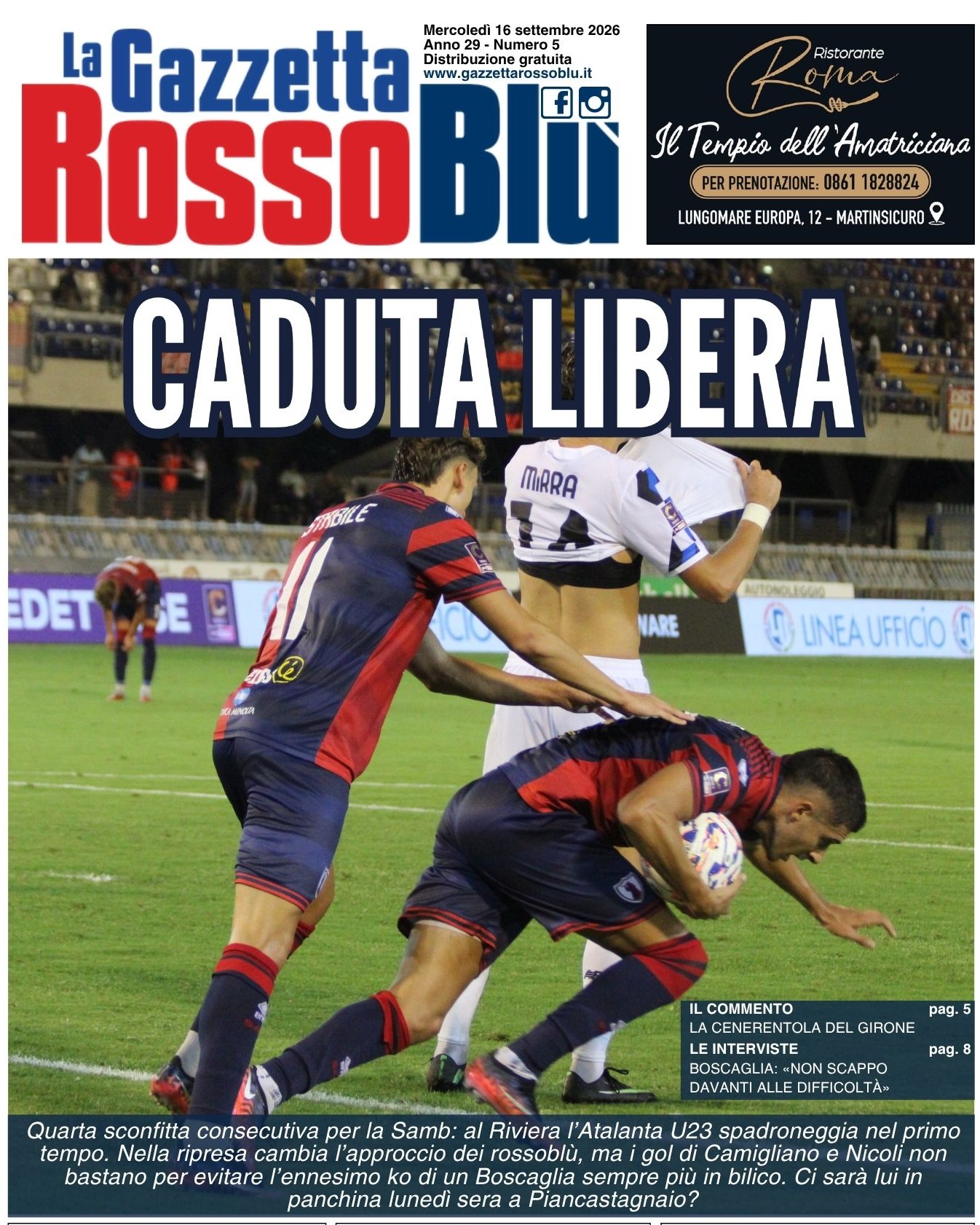 🏟 Samb-Atalanta U23
📰 La nostra prima pagina

#samata #sambatalantau23 #stadiorivieradellepalme #grb #gazzettarossoblù #samb #sambenedettese #lagazzettarossoblù #calcio #seriec #gironeb #legapro #seriecskywifi