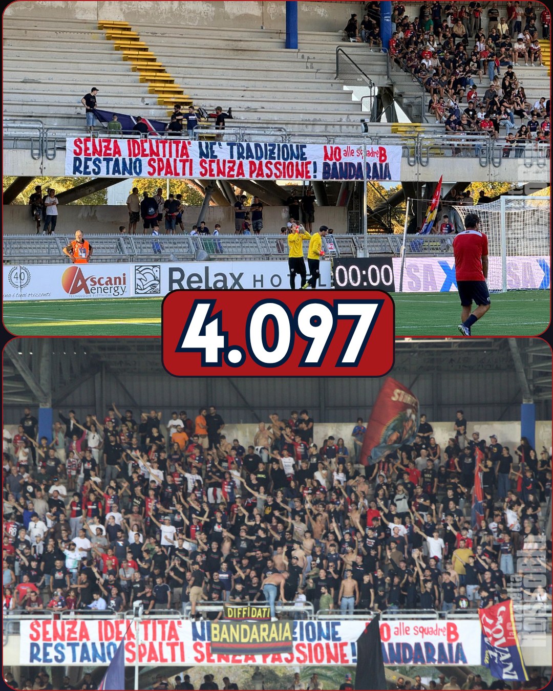 SPETTATORI 🏟

Sono stati 4.097 📊 gli spettatori presenti ieri sera al Riviera delle Palme per la partita tra @u.s.sambenedettese 🔴🔵 e Atalanta U23 (2 gli ospiti, presenti in tribuna)

#samata #sambatalantau23 #stadiorivieradellepalme #grb #gazzettarossoblù #samb #sambenedettese #lagazzettarossoblù #calcio #seriec #gironeb #legapro #seriecskywifi