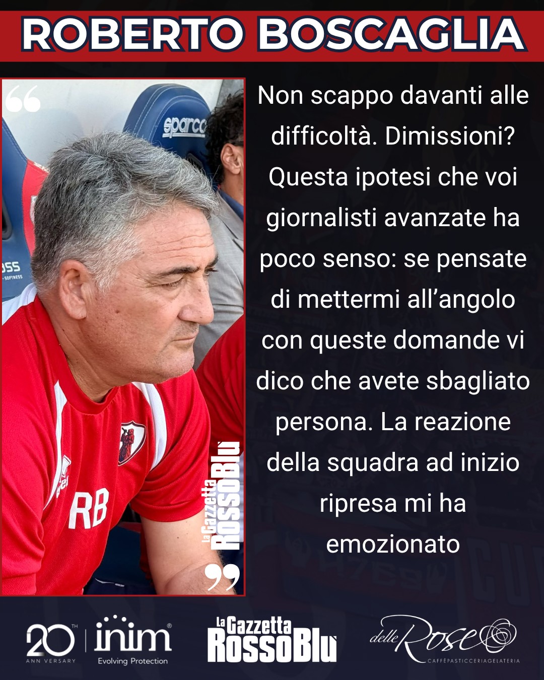 BOSCAGLIA💬

Samb🔴🔵-Atalanta 2-3, le parole del tecnico della Samb al termine della gara del Riviera 

#samb #seriec #gironeb #campionatoseriec #sambatalanta #boscaglia