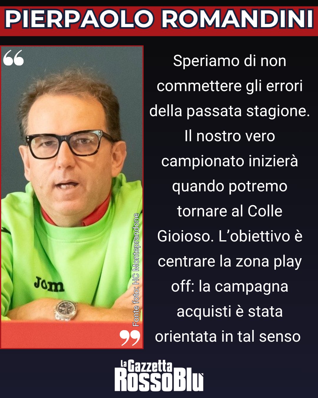 PALLAMANO 🤾‍♂

@hc_monteprandone, le parole del vice presidente Pierpaolo Romandini 🎙

#pierpaoloromandini #pallamano #handball #serieasilver #pallamanomonteprandone #hcmonteprandone #monteprandone #grb #lagazzettarossoblù
