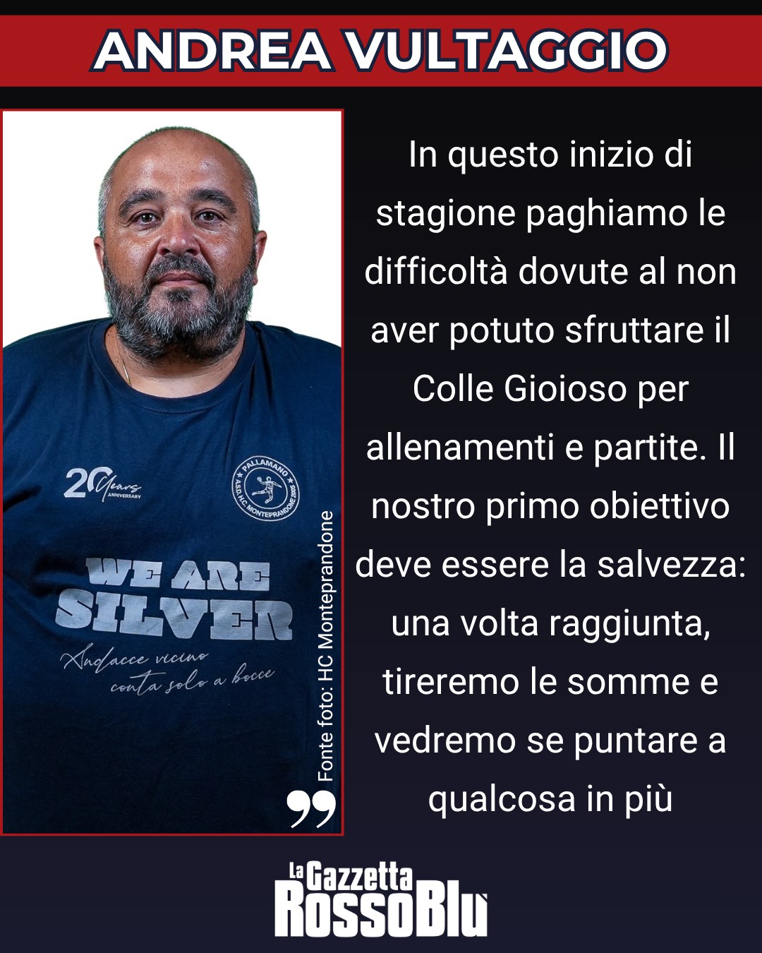 PALLAMANO 🤾‍♂

@hc_monteprandone, le parole di coach Andrea Vultaggio 🎙

#andreavultaggio #pallamano #handball #serieasilver #pallamanomonteprandone #hcmonteprandone #monteprandone #grb #lagazzettarossoblù