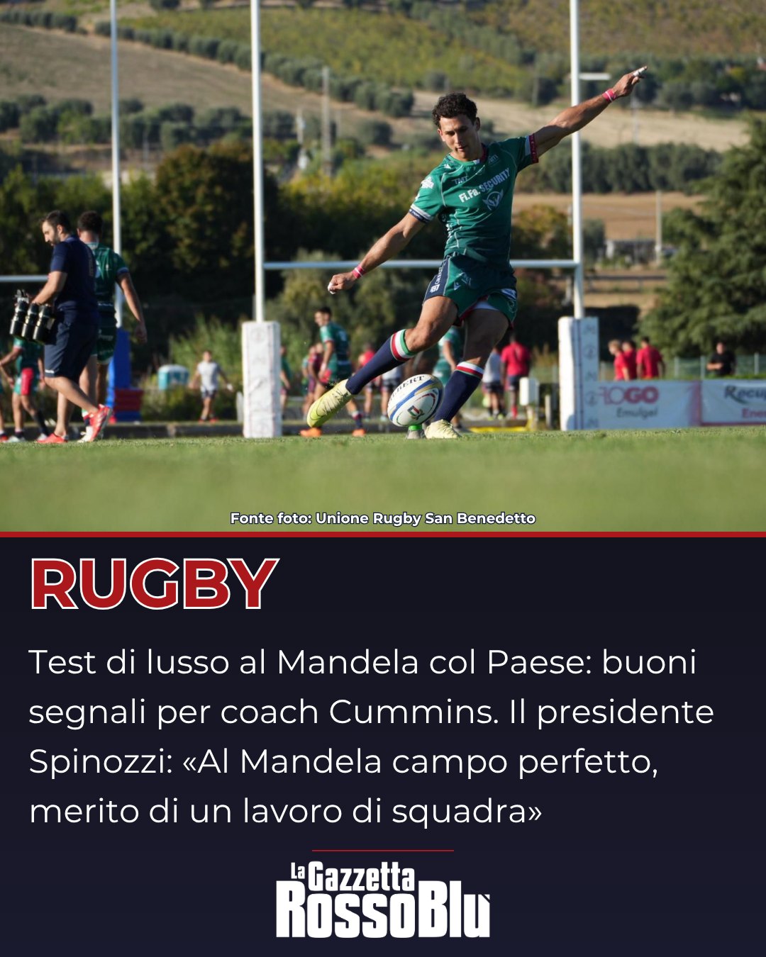 RUGBY 🏉

Per l'@unione_rugby_samb 🔴🔵 test di lusso col Paese: buone indicazioni per coach Cummins in vista del campionato

#unionerugbysanbenedetto #ursbt #unionerugbysbt #fifasecurity #rugby #seriea #grb #gazzettarossoblù #lagazzettarossoblù #rugbypaese
