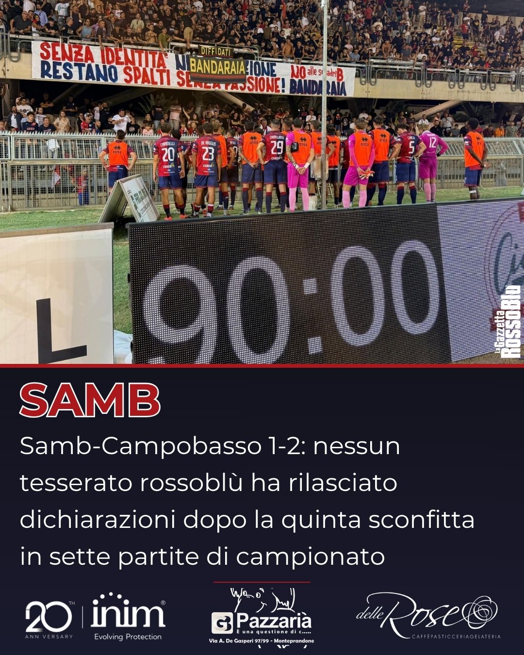 SILENZIO STAMPA🤐

Bocche cucite in casa @u.s.sambenedettese🔴🔵 dopo l'ennesima sconfitta in campionato: nessun tesserato rossoblù in sala stampa