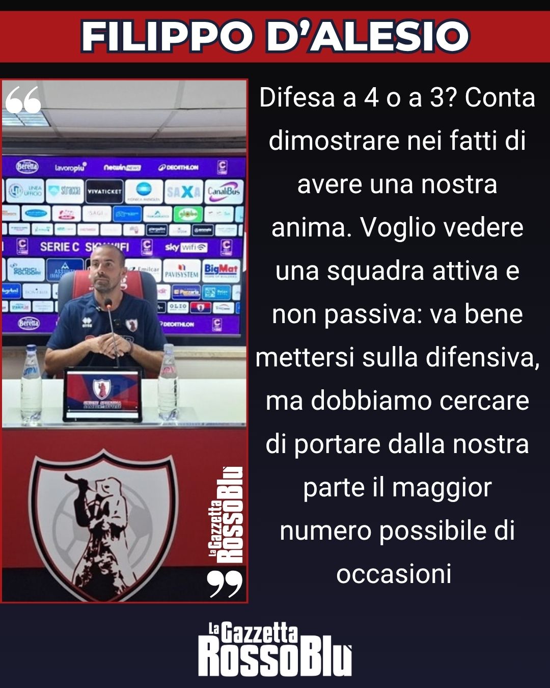 D'ALESIO🎙

@u.s.sambenedettese 🔴🔵, le parole di mister Filippo D'Alesio alla vigilia della gara sul campo del Grosseto

#grossetosamb #grosseto #filippodalesio #dalesio #seriec
