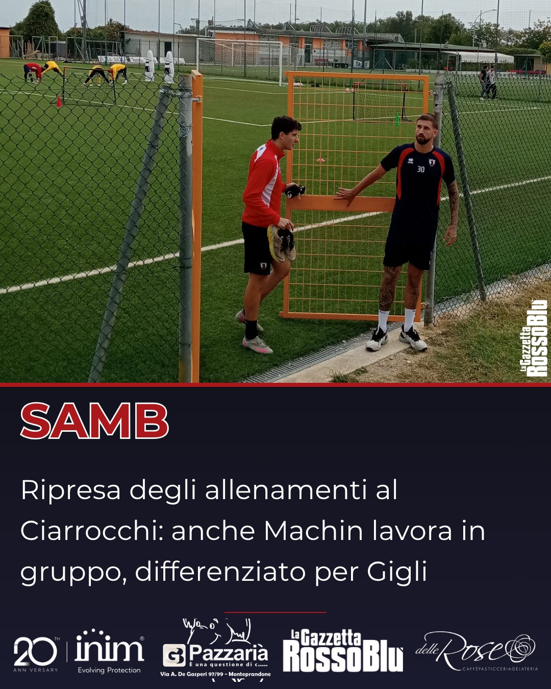 ALLENAMENTO ⚽

Ripresa degli allenamenti per l'@u.s.sambenedettese 🔴🔵: lavoro differenziato per Nicolò Gigli

#grb #gazzettarossoblù #samb #sambenedettese #lagazzettarossoblù #calcio #seriec #gironeb #legapro #seriecskywifi