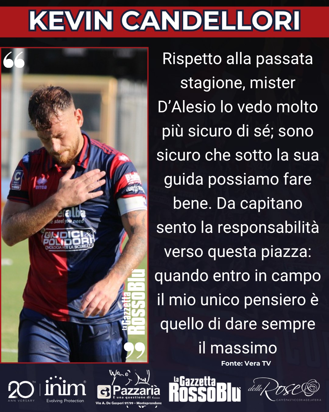 CAPITANO ©

@u.s.sambenedettese 🔴🔵, le parole di @kevin_candellori_ 🎙

#kevincandellori #grb #gazzettarossoblù #samb #sambenedettese #lagazzettarossoblù #calcio #seriec #gironeb #legapro #seriecskywifi