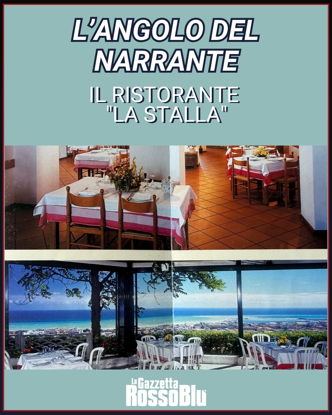 L'ANGOLO DEL NARRANTE ✍🏻

L'ultimo appuntamento col Narrante ci parla del ristorante "La Stalla" 🍎: sul nostro sito trovate l'articolo 🔎

#ilnarrante #narrante #langolodelnarrante #lastalla #sanbenedettodeltronto #sbt #sanbenedetto #grb #lagazzettarossoblù @ilnarrante