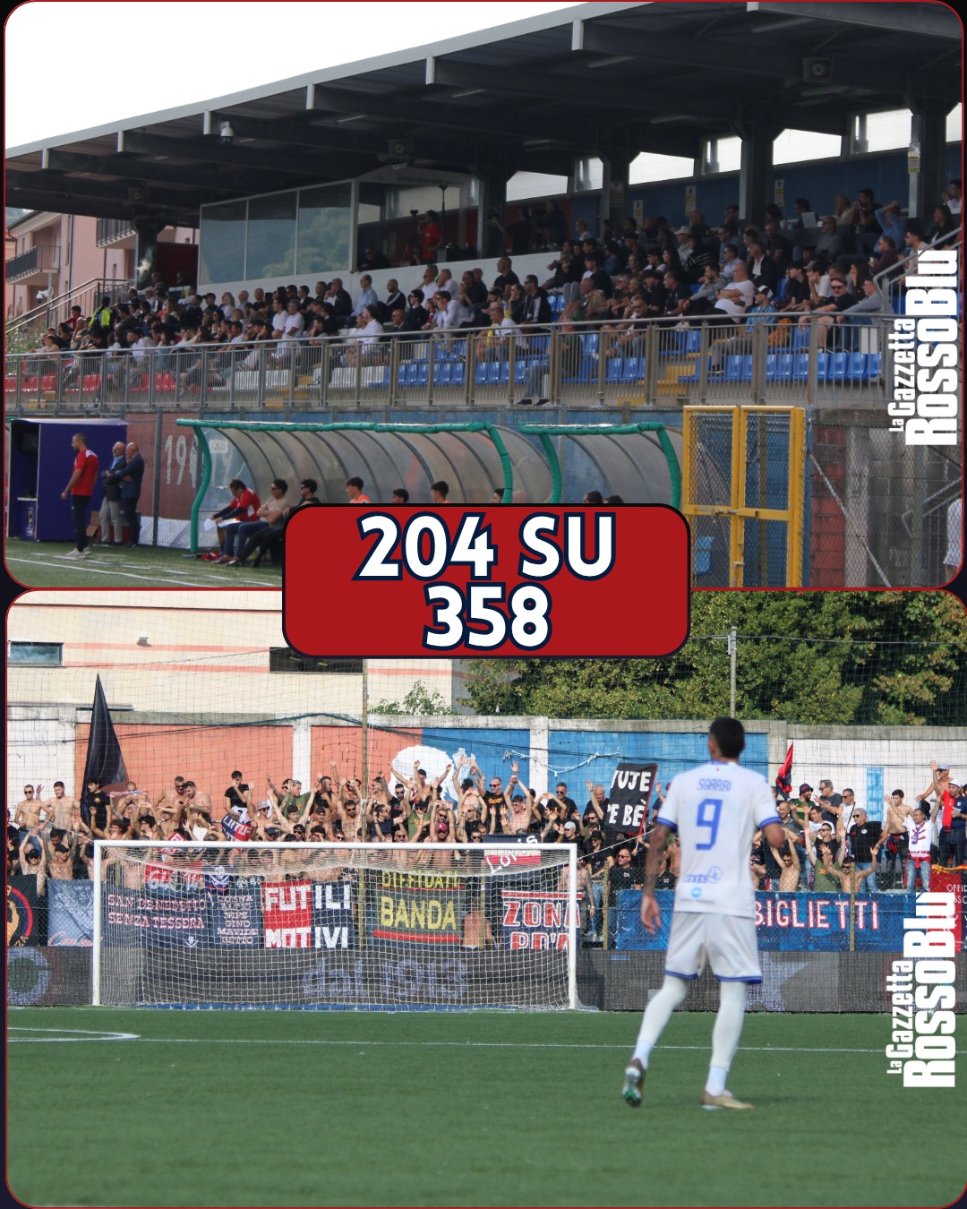 SPETTATORI 🏟

📊 358 gli spettatori totali ieri per la partita tra Vado e @u.s.sambenedettese 🔴🔵

🔎 Di questi, 204 erano i tifosi rossoblù presenti nel settore ospiti dello stadio Sivori

#vadsam #vadosamb #stadiosivori #sestrilevante #grb #gazzettarossoblù #samb #sambenedettese #lagazzettarossoblù #calcio #seriec #gironeb #legapro #seriecskywifi