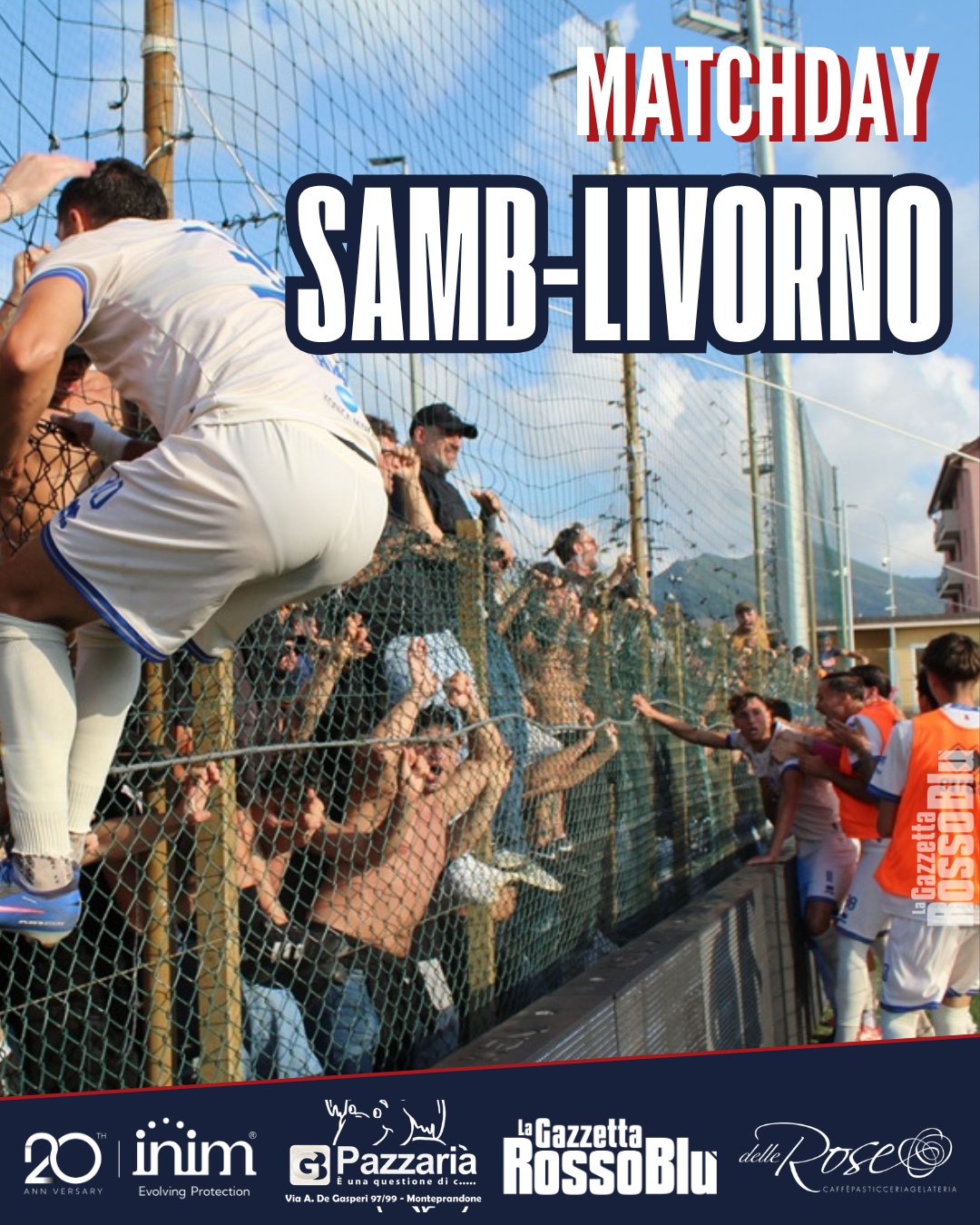 MATCHDAY 1⃣1⃣

🗓 11^ giornata del girone B di Serie C: l'@u.s.sambenedettese 🔴🔵 riceve il Livorno

🏟 Fischio d'inizio alle ore 14:30 allo stadio Riviera delle Palme

#samliv #samblivorno #matchday #grb #gazzettarossoblù #samb #sambenedettese #lagazzettarossoblù #calcio #seriec #gironeb #legapro #seriecskywifi