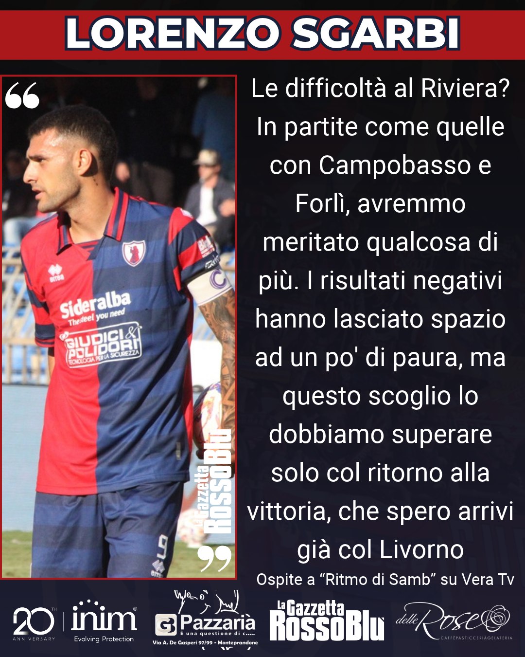 SGARBI 🎙

@u.s.sambenedettese 🔴🔵, le parole di Lorenzo Sgarbi

#lorenzosgarbi #grb #gazzettarossoblù #samb #sambenedettese #lagazzettarossoblù #calcio #seriec #gironeb #legapro #seriecskywifi