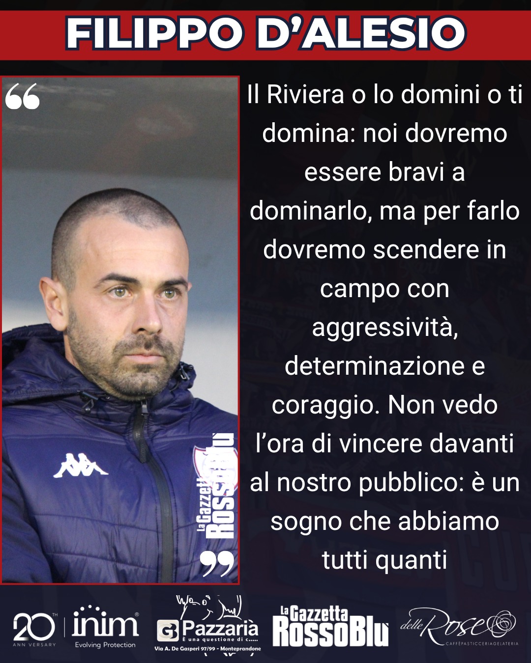 D'ALESIO🎙

Verso Samb🔴🔵-Livorno, le parole di mister Filippo D'Alesio...👇