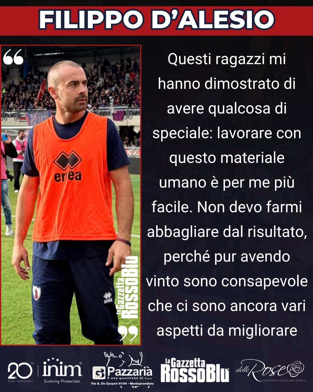 MISTER 🎙

@u.s.sambenedettese 🔴🔵, le parole di mister Filippo D'Alesio dopo la vittoria col Livorno ✅

#samblivorno #samliv #filippodalesio #stadiorivieradellepalme #grb #gazzettarossoblù #samb #sambenedettese #lagazzettarossoblù #calcio #seriec #gironeb #legapro #seriecskywifi
