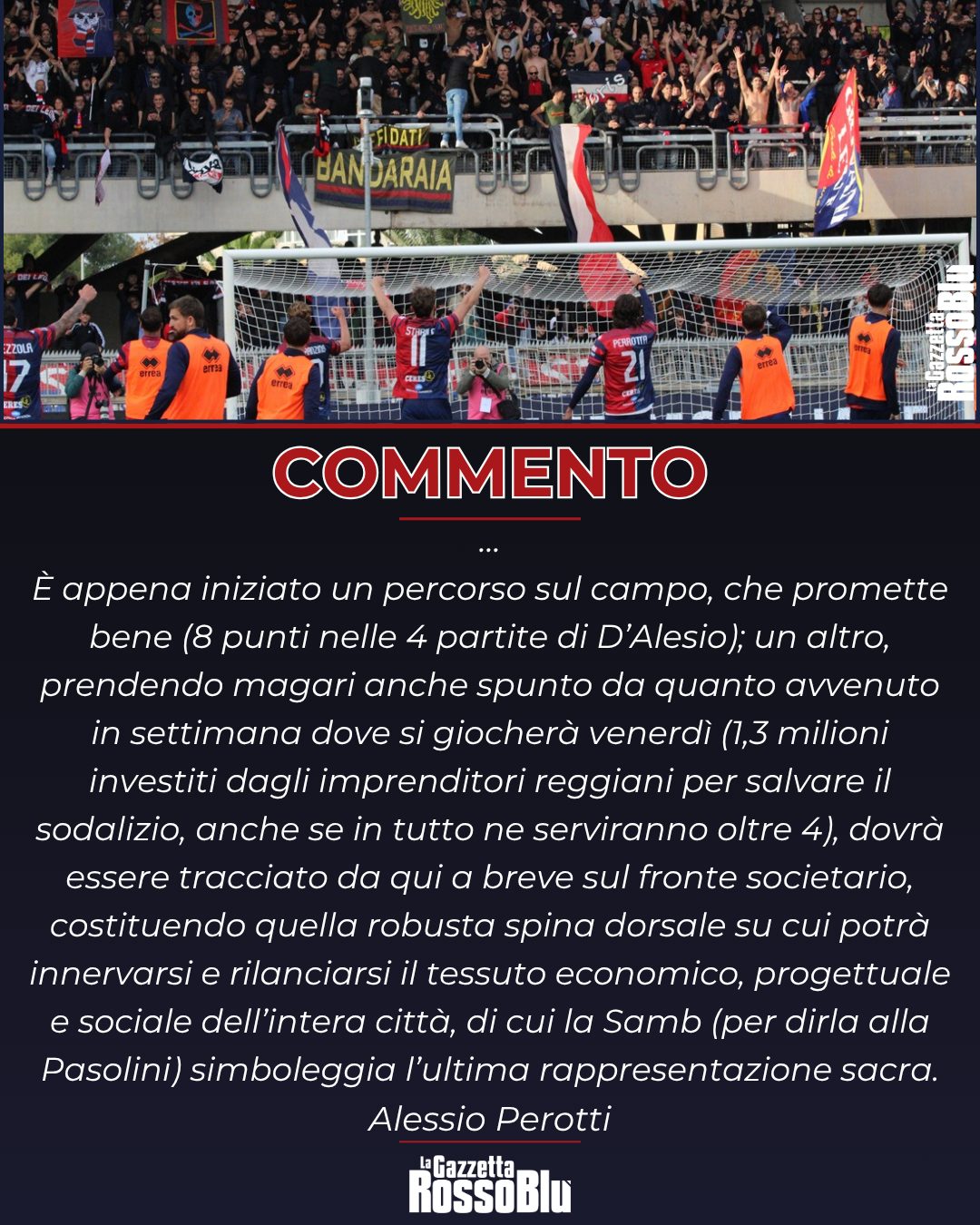 COMMENTO ✍🏻

Alcune delle nostre riflessioni 💬 dopo la fondamentale vittoria ottenuta dall'@u.s.sambenedettese 🔴🔵 contro il Livorno ✅

🔎 Sull'ultimo numero della Gazzetta Rossoblù 📰 e sul nostro sito trovate l'articolo completo

#samliv #samblivorno #stadiorivieradellepalme #grb #gazzettarossoblù #samb #sambenedettese #lagazzettarossoblù #calcio #seriec #gironeb #legapro #seriecskywifi