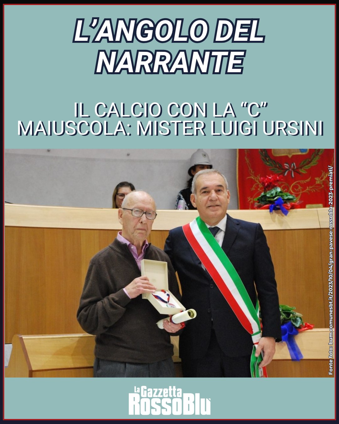 L'ANGOLO DEL NARRANTE ✍🏻

🆕 Nuovo appuntamento col Narrante, che in questa occasione ha dialogato con un simbolo del Calcio ⚽ del nostro territorio: mister Luigi Ursini

📰 L'articolo lo trovate nell'ultimo numero della Gazzetta Rossoblù e sul nostro sito

@ilnarrante #langolodelnarrante #ilnarrante #sbt #sanbenedetto #sanbenedettodeltronto #luigiursini #calcio #grb #lagazzettarossoblù