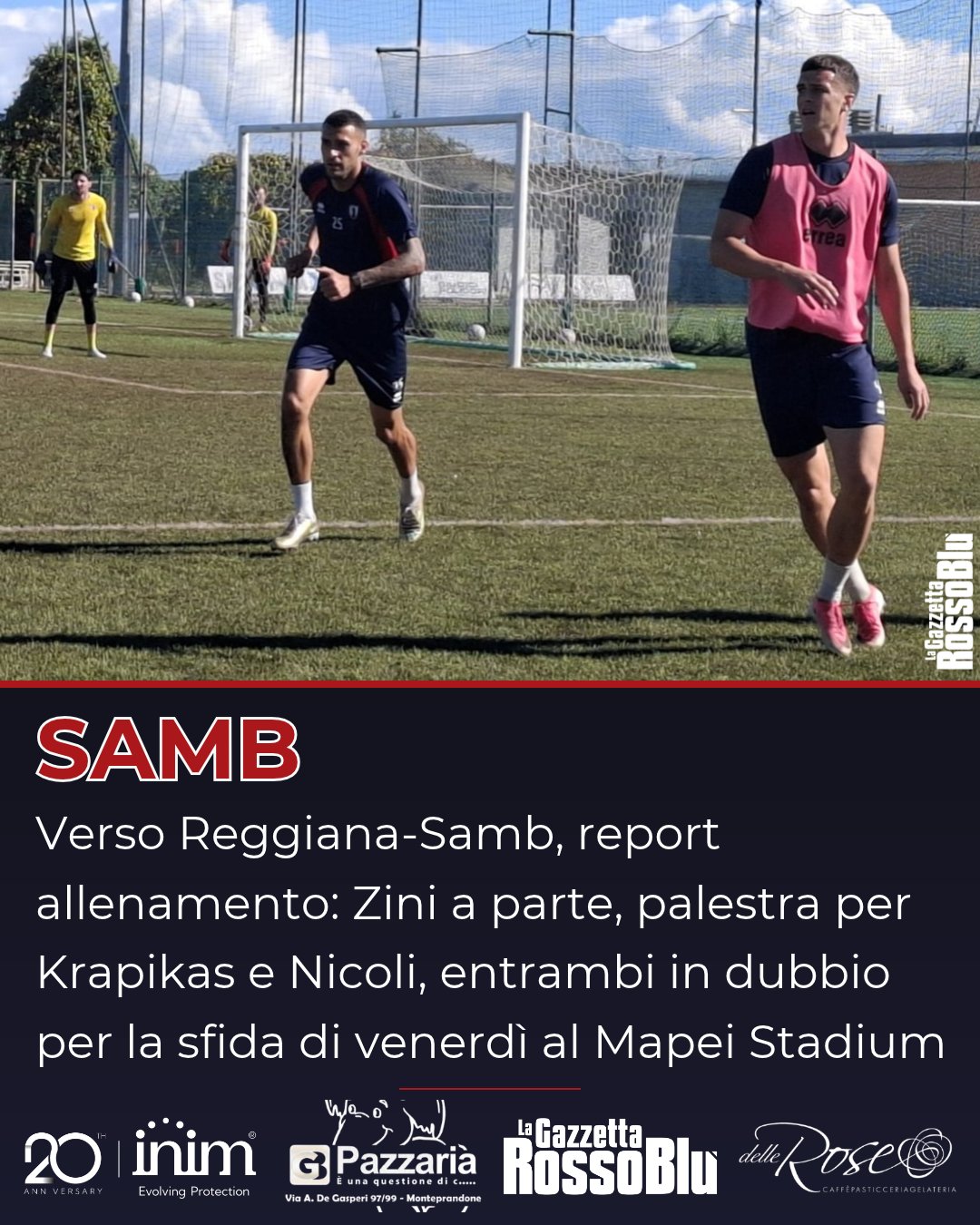 REPORT🔍

Verso Reggiana-Samb🔴🔵, le ultime dal campo Ciarrocchi...👇

#reggianasamb #samb #allenamento #reggiana #mapeistadium