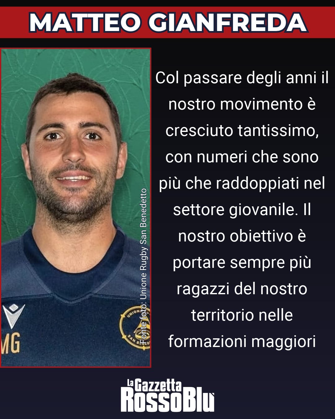 RUGBY 🏉

@unione_rugby_samb 🔴🔵, le parole del direttore sportivo Matteo Gianfreda 🎙

#matteogianfreda #unionerugbysanbenedetto #ursbt #unionerugbysbt #fifasecurity #rugby #seriea #grb #gazzettarossoblù #lagazzettarossoblù